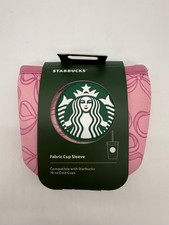 Tela de lazos cintas rosas Starbucks de los parques de Disney 16 OZ Funda para copa fría 2026 WDW