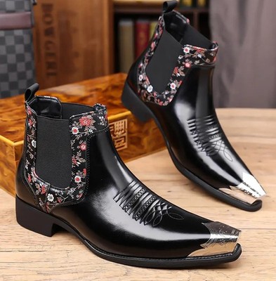 mens short dress boots Men's Caiman Dress Boots