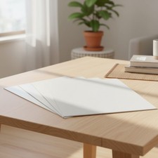 4 Stück Plastikplatte Weiß