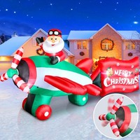 Aufblasbarer Weihnachtsmann 320Cm Mit GebläSe LED Licht Wetterfest Deko Garten