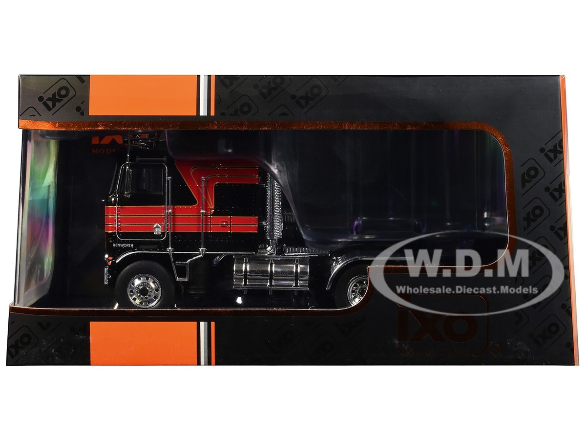 1976 KENWORTH K100 AERODYNE TRUCK BLACK 1/43 DIECAST MODEL BY IXO