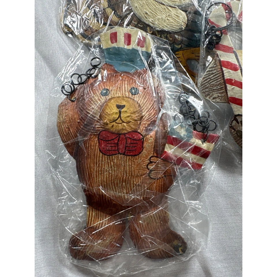 Letrero de bienvenida colgante osito de peluche conjunto 7 días festivos intercambiables 13" Foto 3 de 4