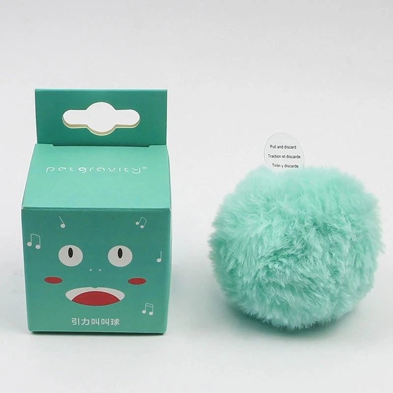 for Cat Toy Balls 2.17 Inch Kitten Chirping Plush Ball Animal Chirp Sou