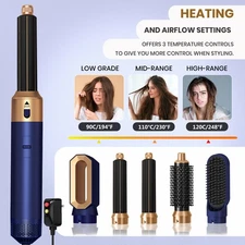5-In-1 Professional Hair Dryer Brush – Hot Air Styler, Curling Iron-FGQ