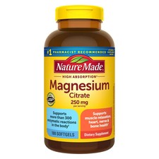 Nature Made Magnesium Citrate 250 mg., 180 Softgels
