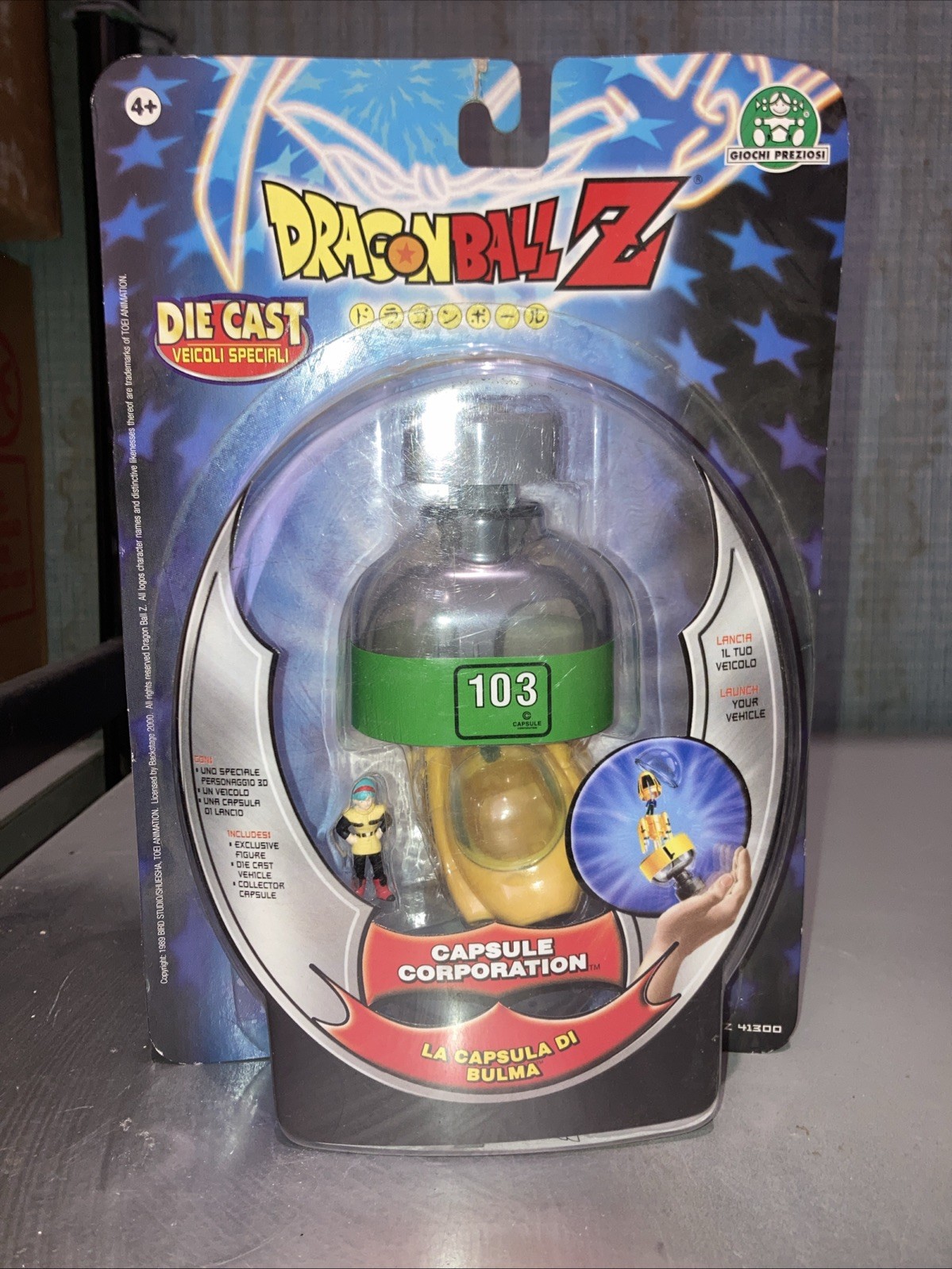 Dragon Ball Z Space Capsule Corporation 103 MINIATURE Bulma 2000 DieCast