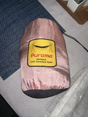 Puroma Portable Camping Hammock with Hanging Straps Pink