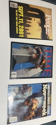 People's Weekly Magazine 9/11 Terror Attack Issue Time Magazine 9/11 Newsweek