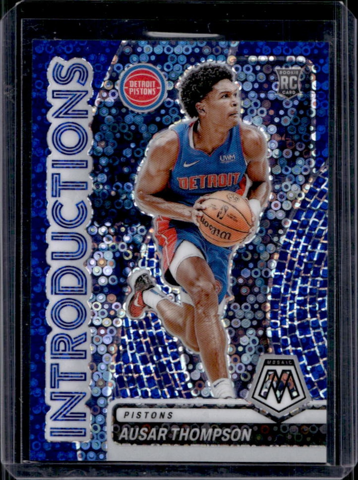 2023-24 Panini Mosaic Ausar Thompson Introductions RC Fast Break Blue #/85