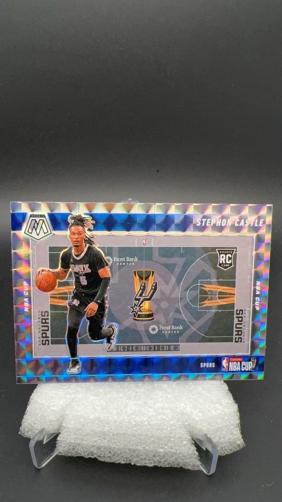 2024-25 Panini Mosaic Stephon Castle RC NBA CUP Spurs #16762 Lam