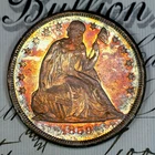 * 1859-O * NEAR+ GEM BU MS SEATED LIBERTY DOLLAR * FROM ORIGINAL COLLECTION
