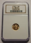 1861 INDIAN PRINCESS HEAD GOLD $1 NGC MS60 TYPE-3 UNCIRCULATED DOLLAR