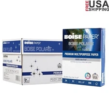 24lb Copy Paper 8.5x11'' 5000 Sheets Multipurpose Jam-Free Inkjet Laser New