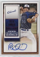 2015 Panini Contenders Draft Ticket Red Foil Peter Lambert #24 Auto 0q3