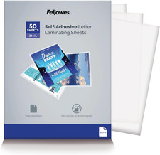 Laminating Sheets Self Adhesive 9X12 3 Mil Gloss 50 Pack 5221502 