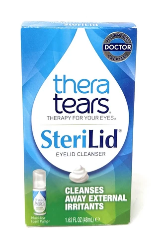 TheraTears SteriLid Eyelid Cleanser Foam Pump 1.62oz Tea Tree Oil DISCONTINUED