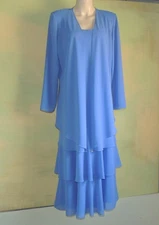 16 Violet Dress and Jacket Cattiva New York Event Dress Flapper Long Layers