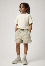 Essentials Fear of God Boys Athletic Shorts Beige Adjustable Waist Size 8
