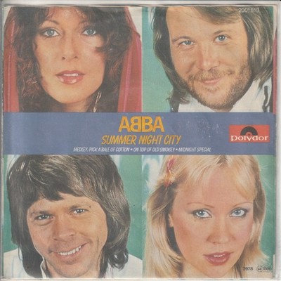 ABBA   Summer Night City   Medley - Polydor 2001 810 -  1975  deutsche 7 -Single