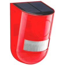 Versatile Solar Security Alarm with 6 LED Flashing Lights - Motion Detection