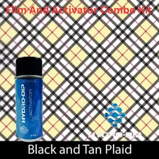 Hydro Dip  Film Activator Combo Kit HD-I463 Black & Tan Plaid