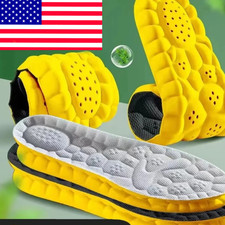 Insoles Orthopedic Supersoft For Sports Shoes 4D Inserts Feet Shock Absorption