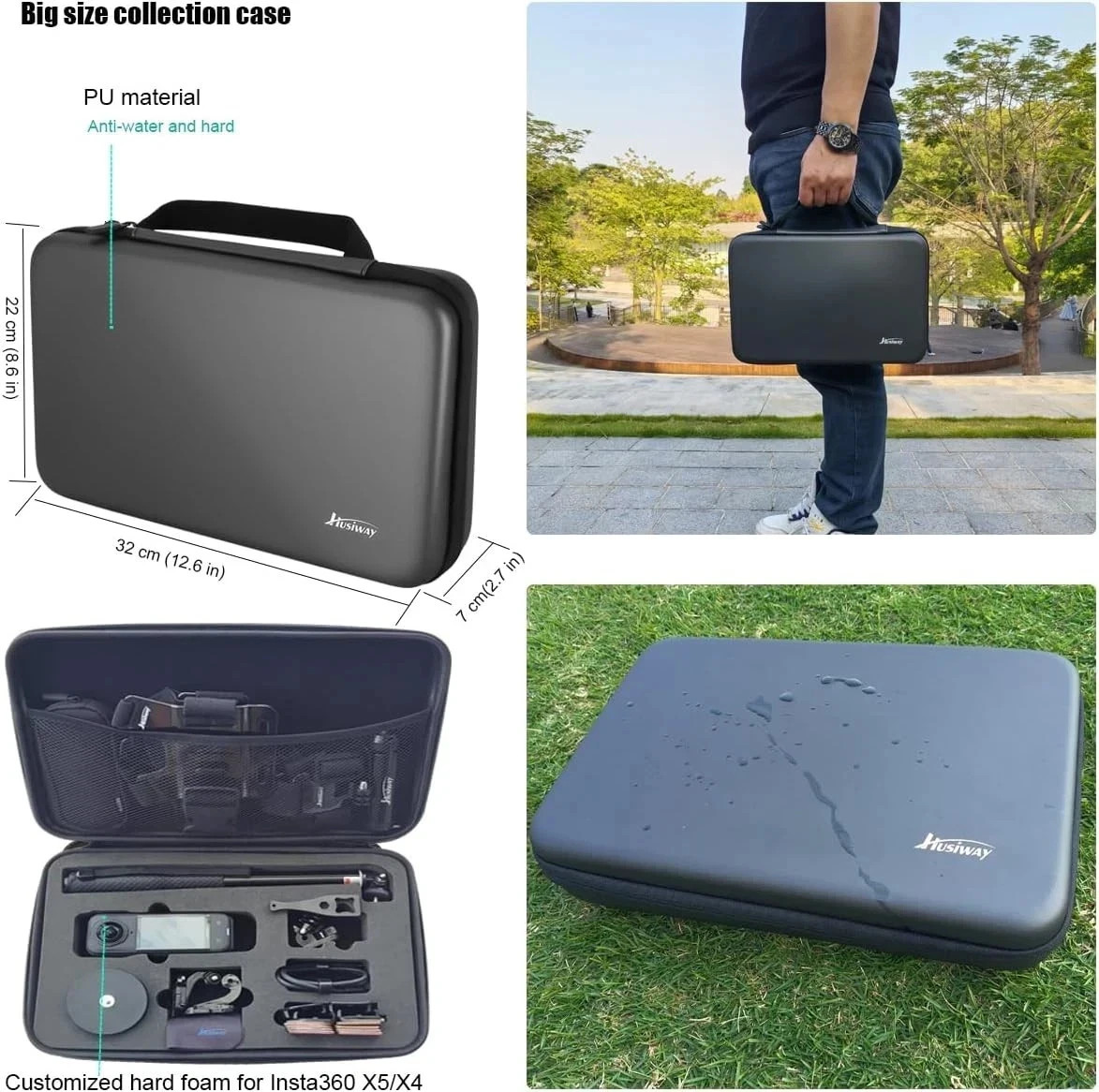 Accessories Kit for Insta360 X5 / X4 Camera Mount Bundle with Magnetic Mount Car