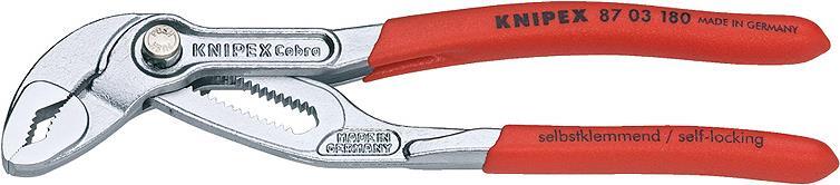Knipex Cobra 180mm Rossa 87 03 180 | La Migliore Pinza per Tubi