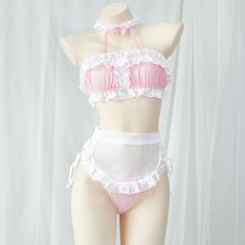 Lolita Cute Girls Sleepwear Maid Apron Outfits Cosplay Costume Sexy Lingeries
