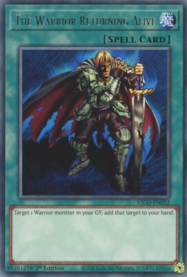 YuGiOh Spell Card The Warrior Returning Alive KICO-EN052 1st Edition Rare  NM | eBay