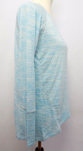 Champion Elite Women's Small Shirt Lightweight Crew Neck Long Sleeve Tee Blue - Picture 3 of 6