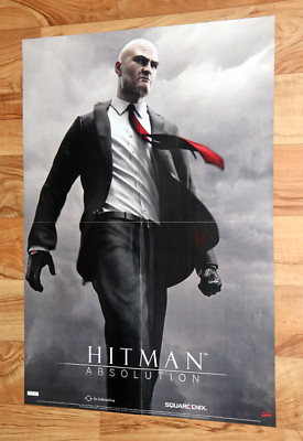 Hitman Absolution Video game Square Enix macOS PS3 Xbox 360 Rare Poster 41x58cm.
