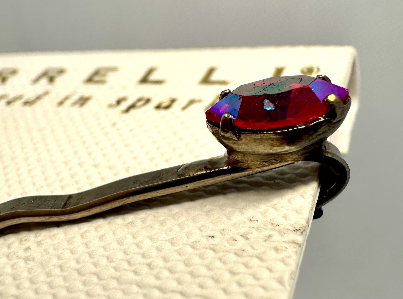 Retired SORRELLI Signed Single Ruby AB Rhinestone… - image 5