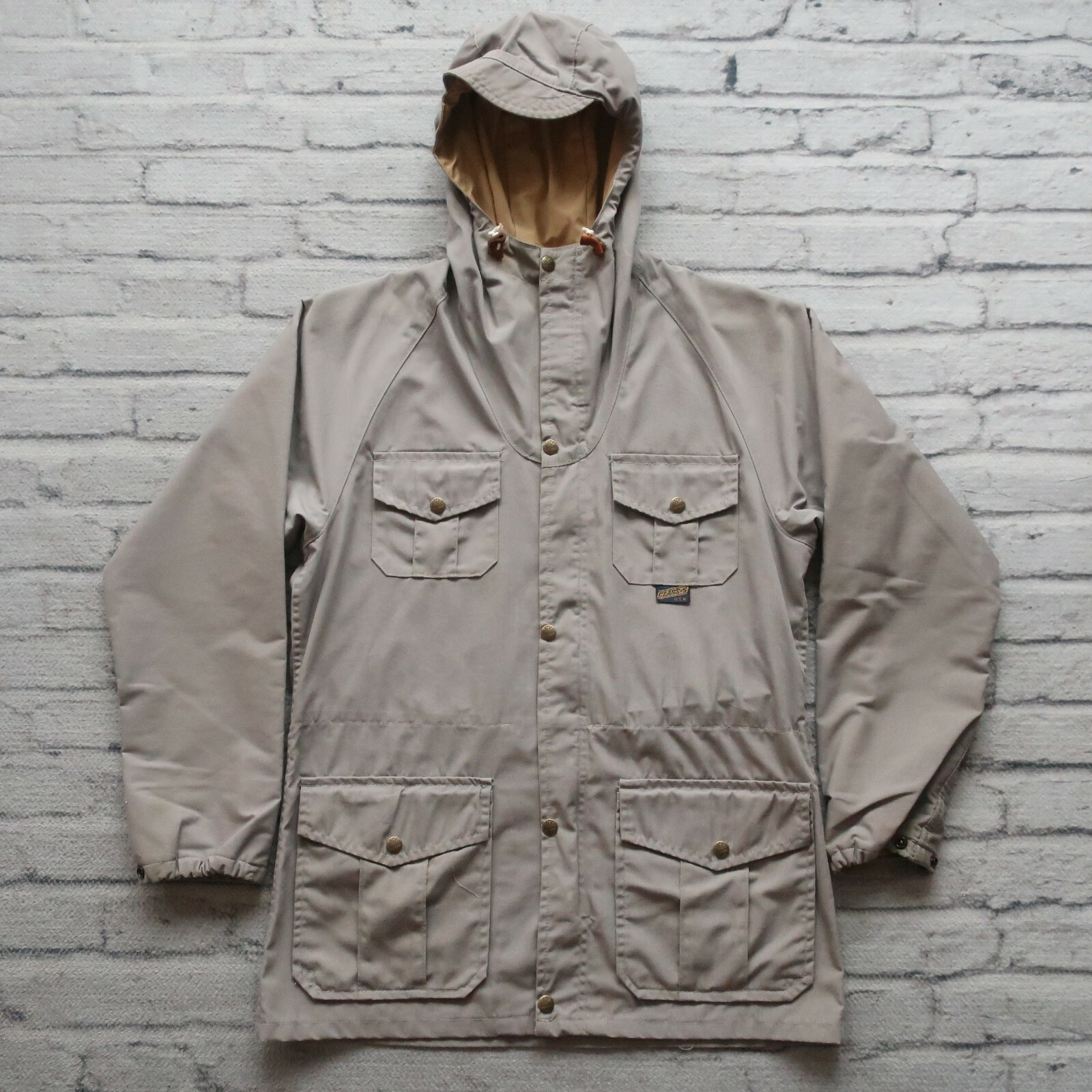 Vintage 80s Class-5 Mountain Parka Jacket Size S Made in USA Grey