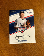 Sean Wymer 2018 USA Baseball Stars Stripes On Card Auto SWY Blue Jays TCU /499