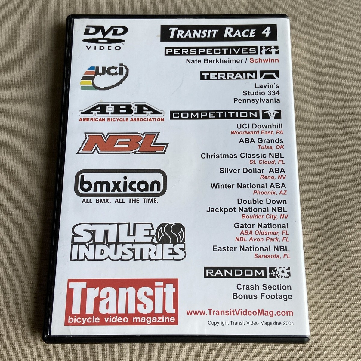 【中古】Monteverdi Cycle [DVD] [Import] Transit Race 4 (DVD 2004) BMX Inside UCI Downhill Nate Berkheimer
