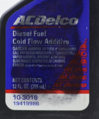 NEW ACDelco Diesel Cold Flow Additive 12 oz. Bottle 10-3018 | eBay