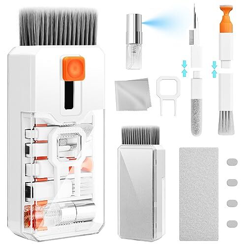 All-in-One Keyboard Cleaning Kit for Laptops and Computer Screens in White-image