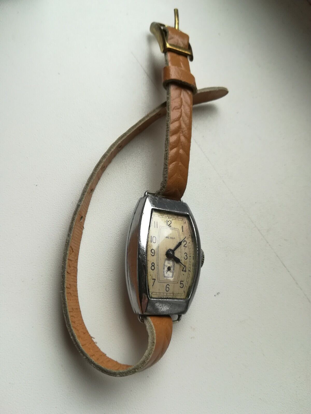 ZVEZDA Soviet Russian Wristwatch USSR PCHZ 1956 Vintage Old Original Watch