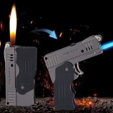 Free name engrave Double fire GAS lighter soft  & hard fire SEE VIDEO#301