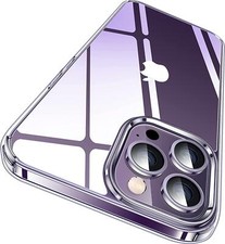 For iPhone 15 14 Pro Max 13 12 11 XS XR 8 Crystal Clear Silicone Thin Case Cover