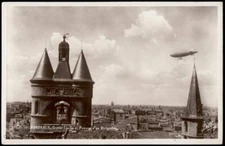 France Airship Zeppelin Bordeaux Gross Cloche Postcard 75116