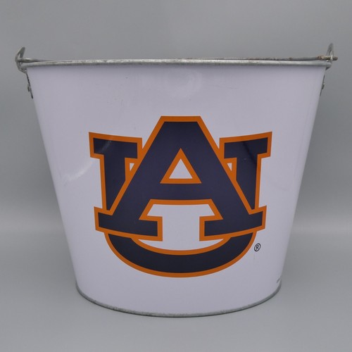 2006 Auburn Tigers NCAA Metal Ice Bucket 5qt Galvanized Beer Pail Boelter 7" - Picture 6 of 13