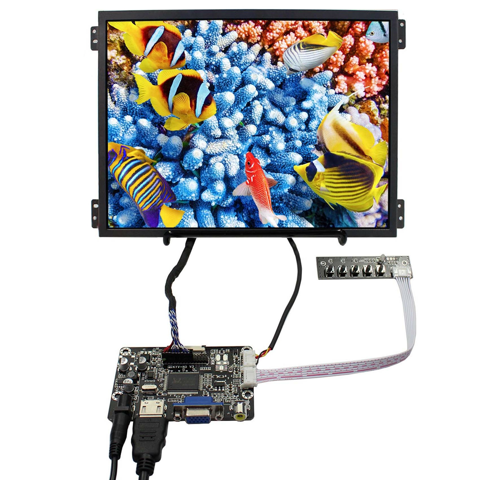 VSDISPLAY 10.4"" 1024x768 IPS LCD 600nit 4:3 Aspect HD VGA LCD Controller Board