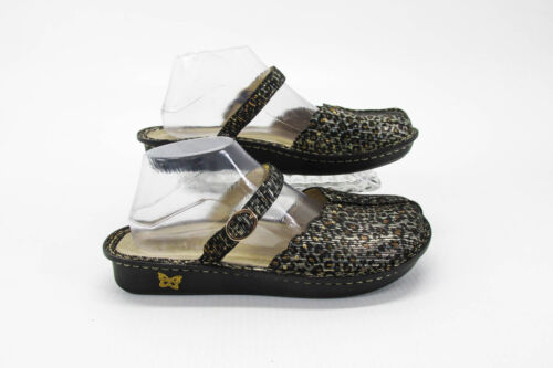 Alegria Womens Shoes Tuscany Leopard Size 10W EUR 41 Mary Jane Clog Pre Owned vq
