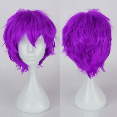 Short Straight Pixie Cut Cosplay Wig Heat Resistant Synthetic Hair Full Wigs WP