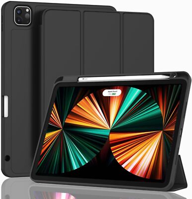 For iPad Pro 12.9 Inch Case 2022/2021/2020(6th/5th/4th Gen) Smart Case Leather