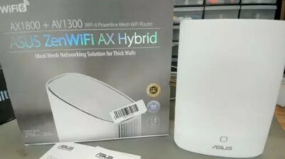 ASUS ZenWiFi AX Powerline Mesh WiFi6 System - Coverage up to 2,750 Sq.Ft.