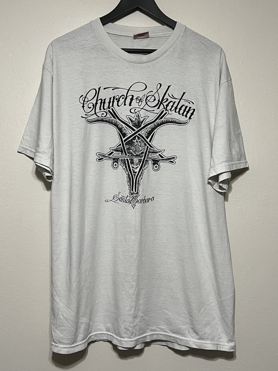 90s Shorty's × Church of Skatan　Tシャツ　XL Vintage Church of Skatan x Shorty's Logo Shirt Skate