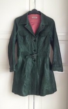 Jil Sander Celeb !  Split Hem Back 100% Leather Coat Size ( 38 ) Rrp - £3,799 